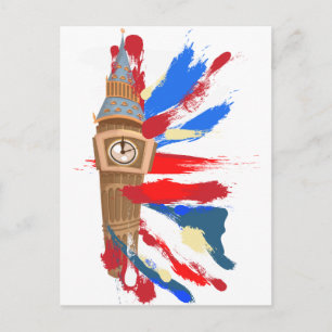 Cartão Postal Torre do Relógio de Westminster Big Ben
