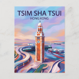 Cartão Postal Torre do Relógio, Tsim Sha Tsui Hong Kong