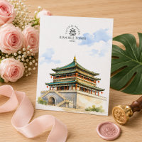 Torre do Sino de Xi'an China, Lembrança de Viagem