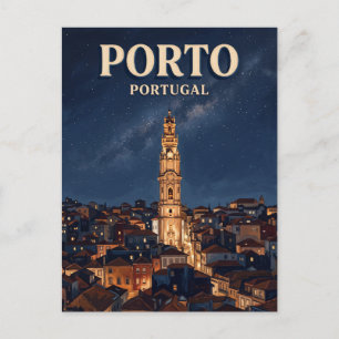 Cartão Postal Torre dos Clérigos Porto Portugal