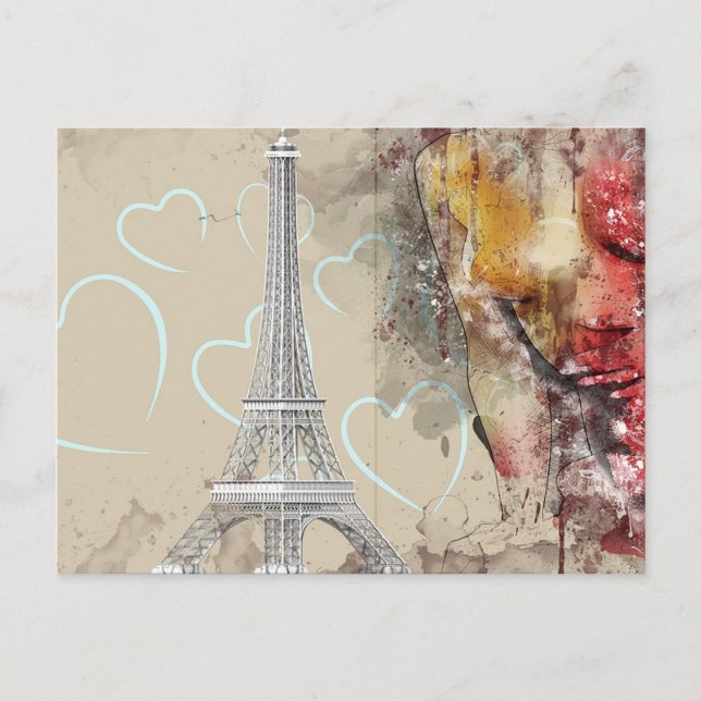 Cartão Postal Torre Eiffel (Frente)