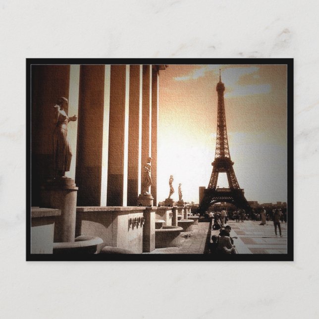 Cartão Postal Torre Eiffel (Frente)