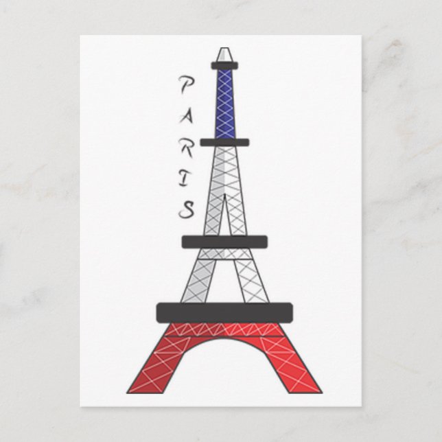 Cartão Postal Torre Eiffel (Frente)