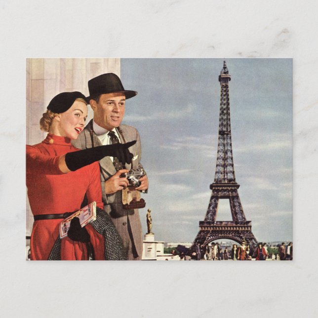 Cartão Postal Torre Eiffel (Frente)