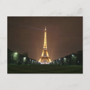 Cartão Postal Torre Eiffel à Noite