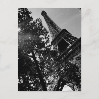 Cartão Postal Torre Eiffel B&W 2