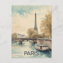 Cartão Postal Torre Eiffel de Paris