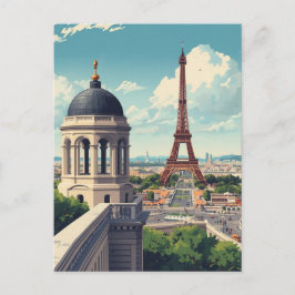 Cartão Postal Torre Eiffel de Paris