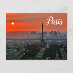 Cartão Postal Torre Eiffel de Paris