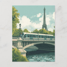 Cartão Postal Torre Eiffel de Paris