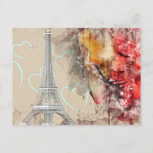 Cartão Postal Torre Eiffel de Paris