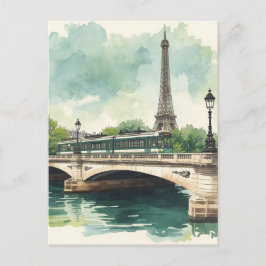 Cartão Postal Torre Eiffel de Paris
