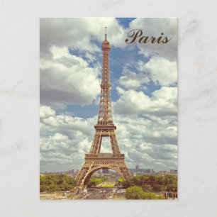Cartão Postal Torre Eiffel em Paris