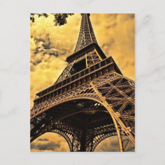 Cartão Postal Torre Eiffel em Paris, França