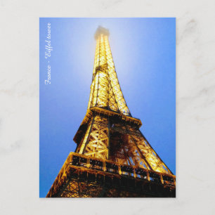 Cartão postal Torre Eiffel França