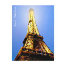 Cartão postal Torre Eiffel França