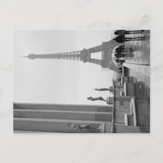 Cartão Postal Torre Eiffel na neve