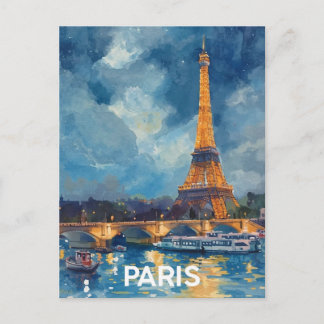 Cartão Postal Torre Eiffel Paris