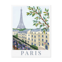 Torre Eiffel Paris França Ilustração de Viagem