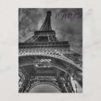 Torre Eiffel Preta e Branca - Paris Viagem