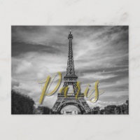 Torre Eiffel Preto e Branco Paris França