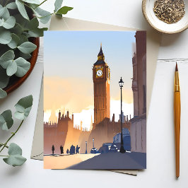 Cartão Postal Torre Elizabeth Big Ben | Londres Inglaterra Reino