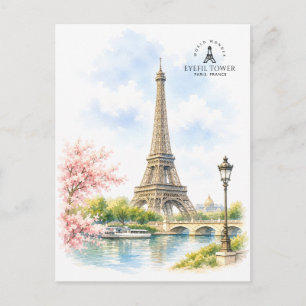 Cartão Postal Torre Eyefil, Paris   Marco Famoso Icônico