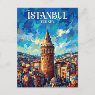 Cartão Postal Torre Galata Turquia