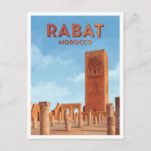 Cartão Postal Torre Hassan Rabat Marrocos