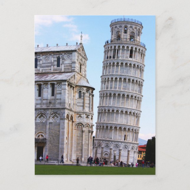 Cartão Postal Torre inclinada de Pisa (Frente)