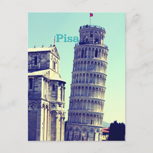 Cartão Postal Torre inclinada de Pisa (Frente)