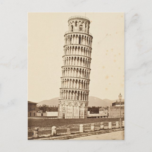Cartão Postal Torre inclinada de Pisa (Frente)