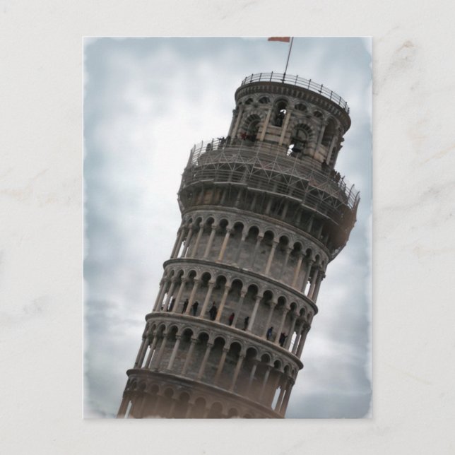 Cartão Postal Torre inclinada de Pisa (Frente)