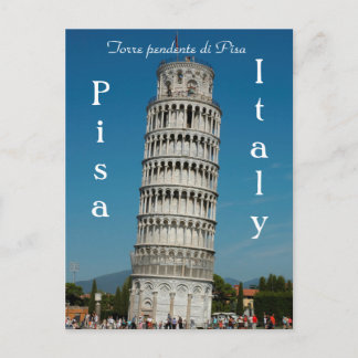 Cartão Postal Torre inclinada de Pisa