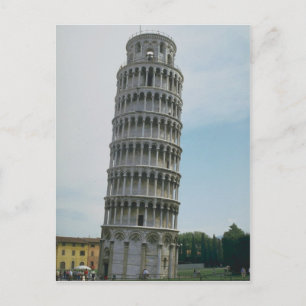 Cartão Postal Torre inclinada de Pisa, Itália