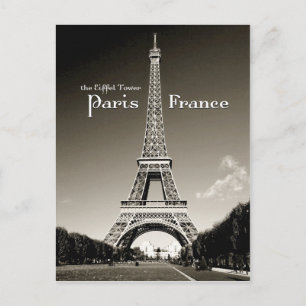 Cartão Postal torre retro eiffel