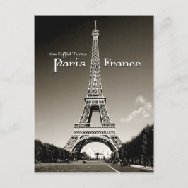 Cartão Postal torre retro eiffel