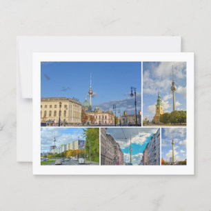 Cartão Postal Torre Televisiva, Berlim, Alemanha