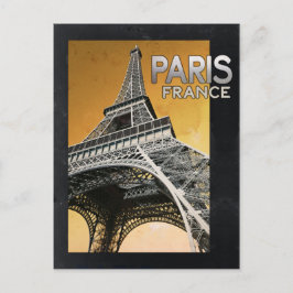 Cartão Postal torre vintage eiffel
