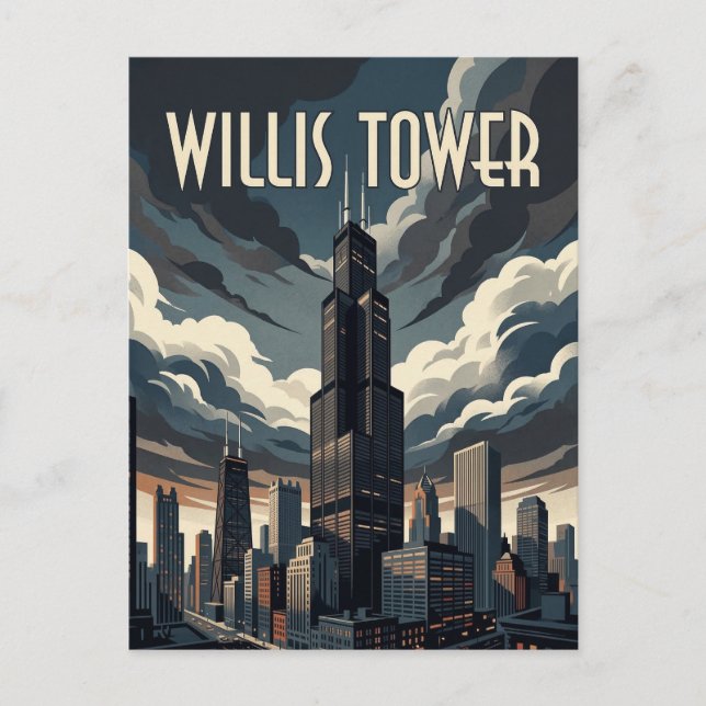 Cartão Postal Torre Willis (Frente)