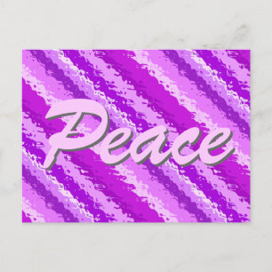 Cartão Postal Torres de vidro - tons roxos de ametista