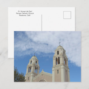 Cartão postal - Torres do sino da igreja em Petalu