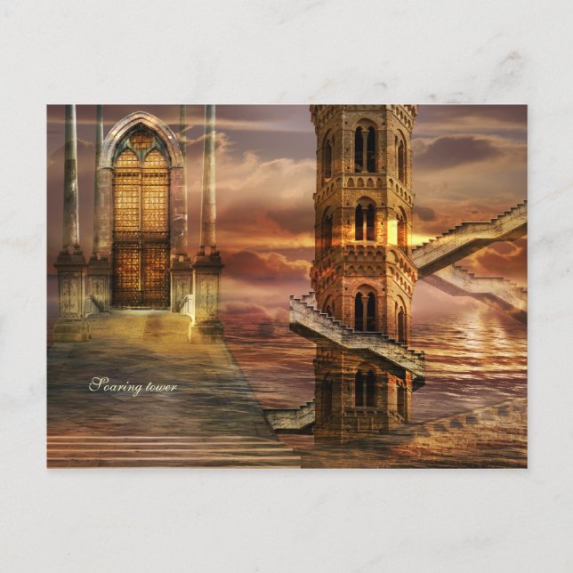 Cartão Postal Torres em chamas (Frente)