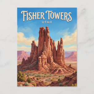 Cartão Postal Torres Fisher Moab Utah
