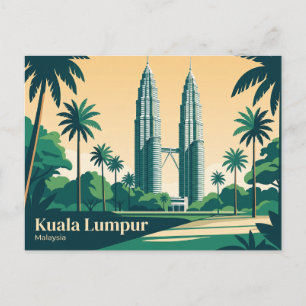 Cartão Postal Torres Gêmeas Petronas Malásia