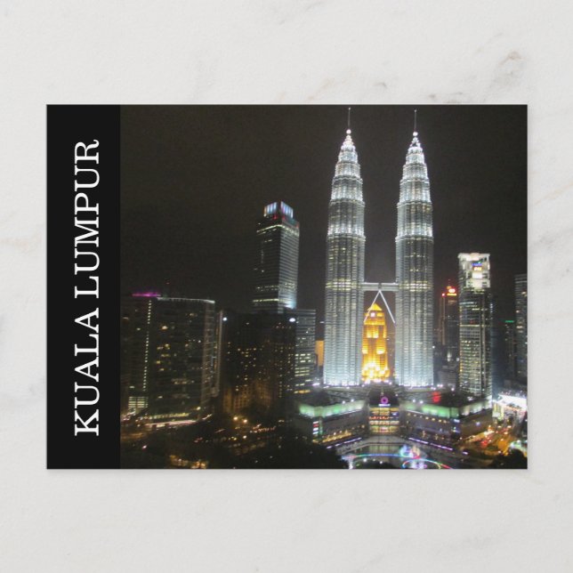 Cartão Postal torres noturnas (Frente)