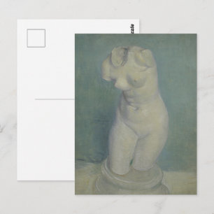 Cartão Postal Torso de Gesso Van Gogh - Estatueta de Arte Clássi