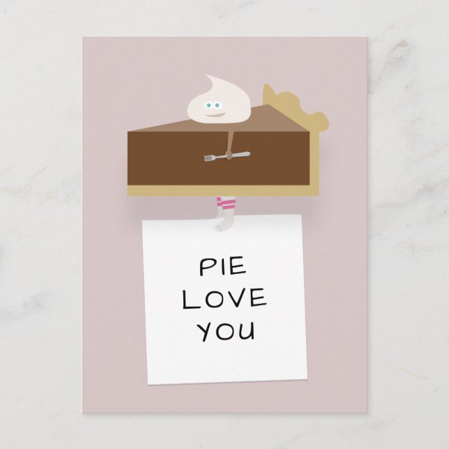 Cartão Postal Torta de Chocolate (Frente)