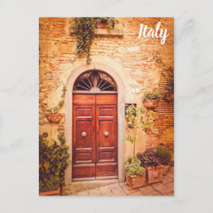 Cartão Postal Toscana Itália Viagem de porta italiana Foto