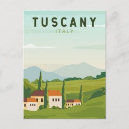 Cartão Postal Toscana Itália Viagem Vintage Art